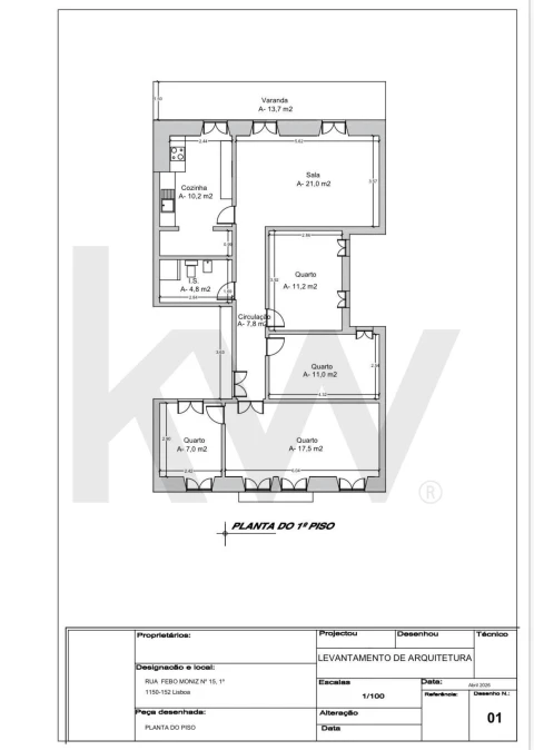 Apartamento T4 para Venda em Arroios