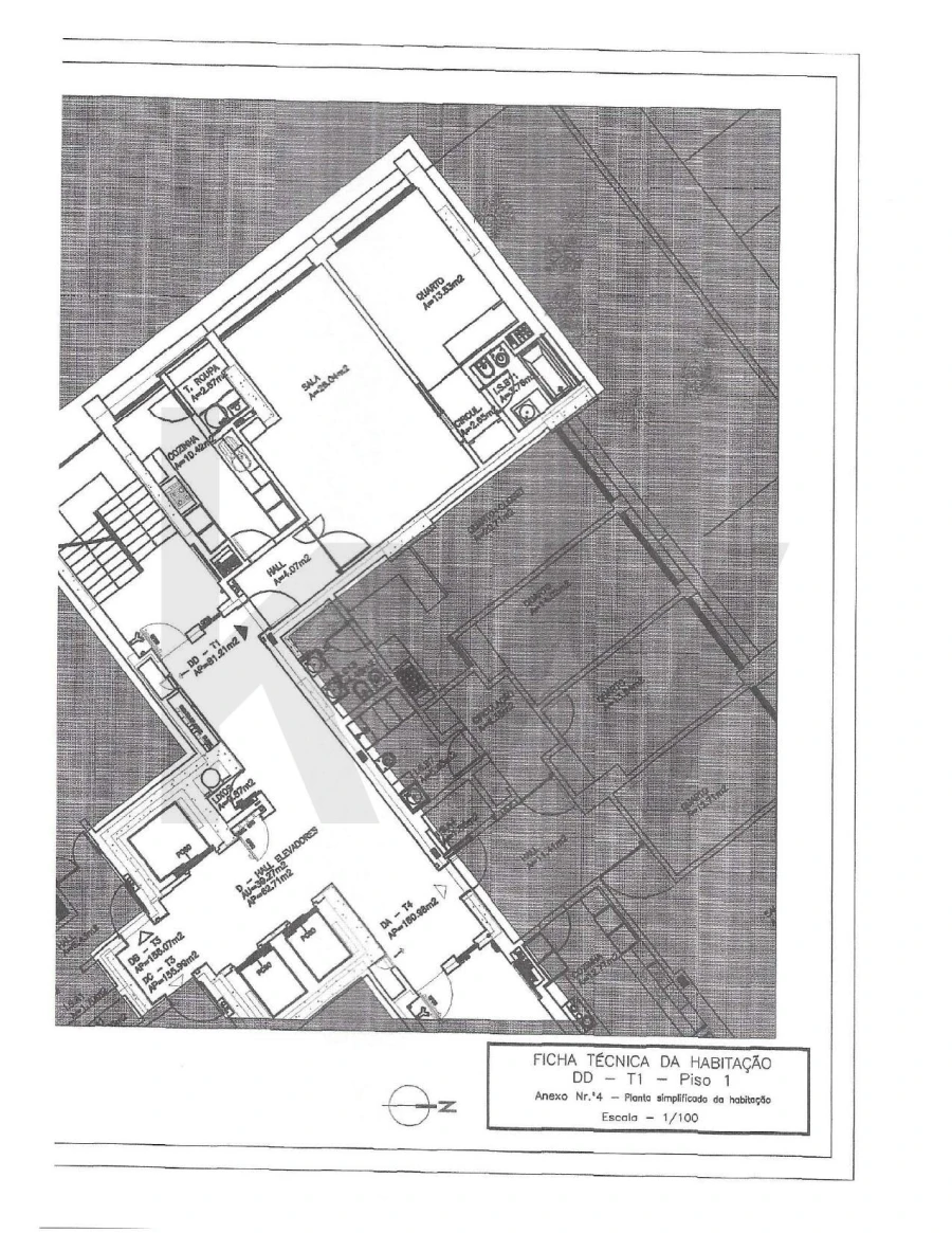 Apartamento T1 para Arrendamento em Alvalade Foto 34