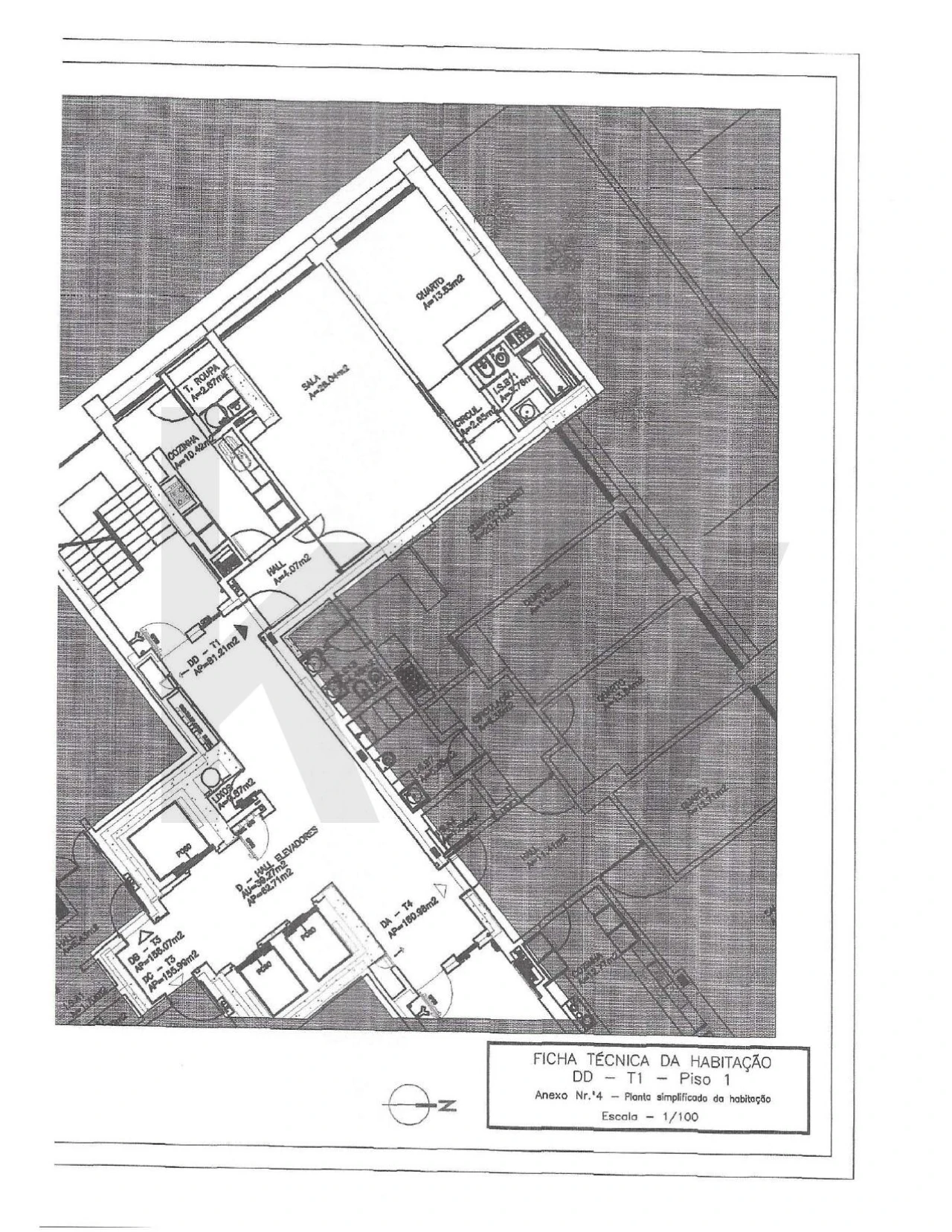 Apartamento T1 para Arrendamento em Alvalade Foto 34