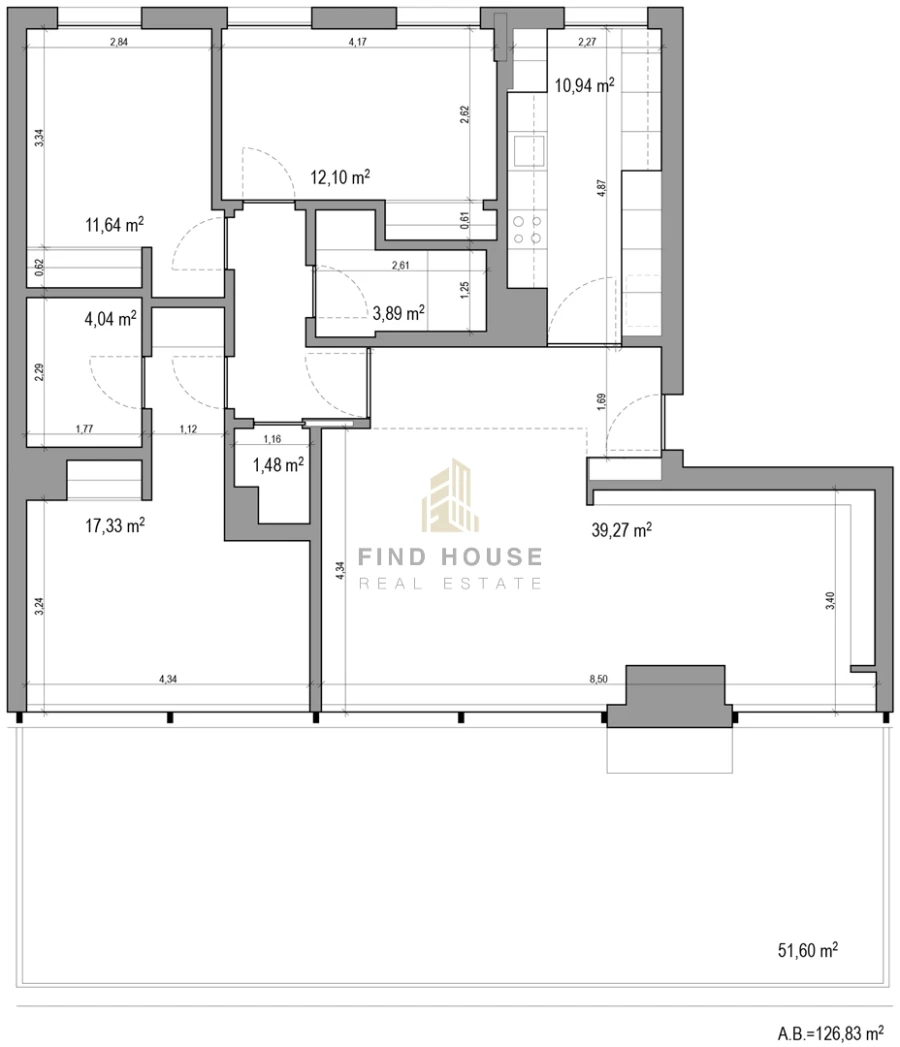 Apartamento T3 para Venda em Parque das Nações Planta 1