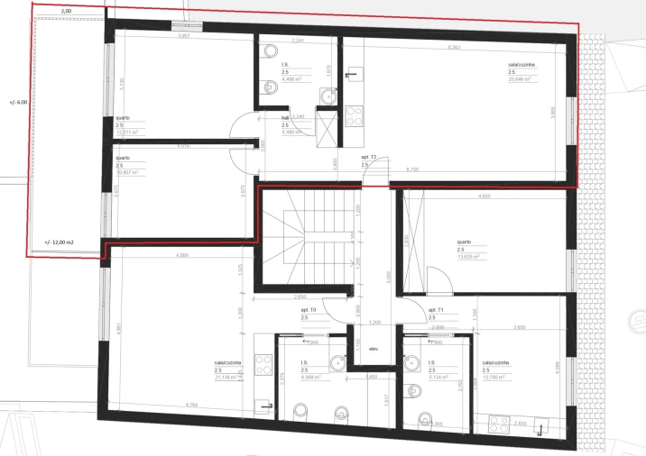 Apartamento T2 para Venda em Viseu Planta 1