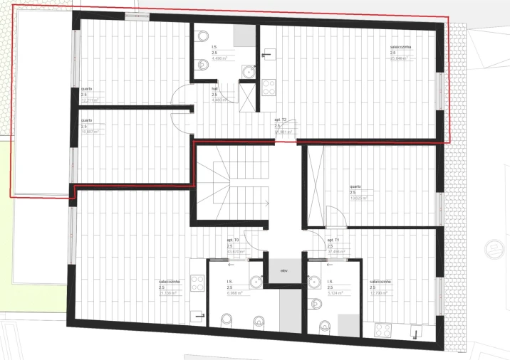 Apartamento T2 para Venda em Viseu Planta 3