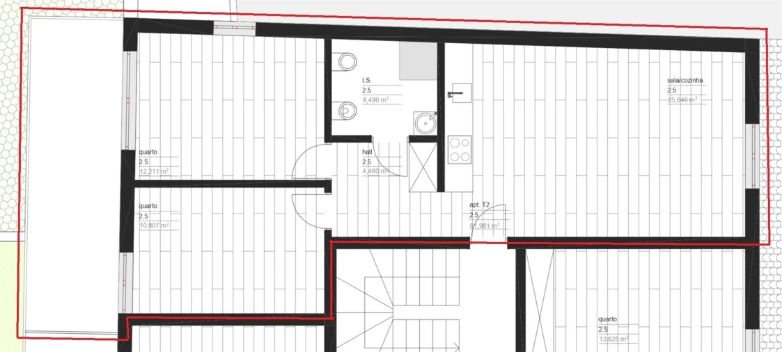 Apartamento T2 para Venda em Viseu Planta 4