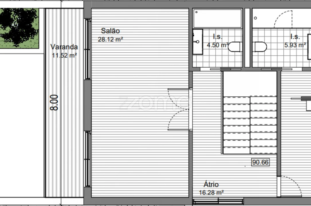 Moradia T4 para Venda em Serzedo e Perosinho Planta 3