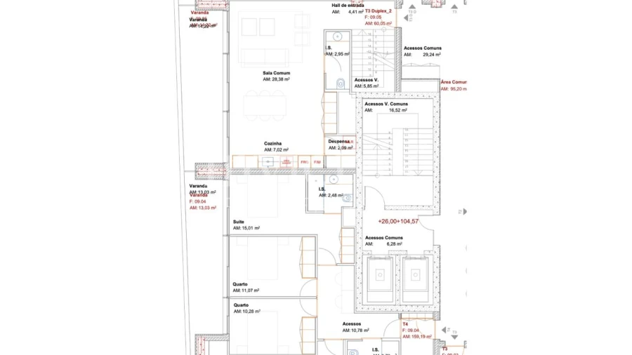 Apartamento T3 para Venda em Ramalde Foto 26