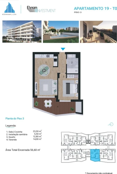Apartamento T1 para Venda em Portimão