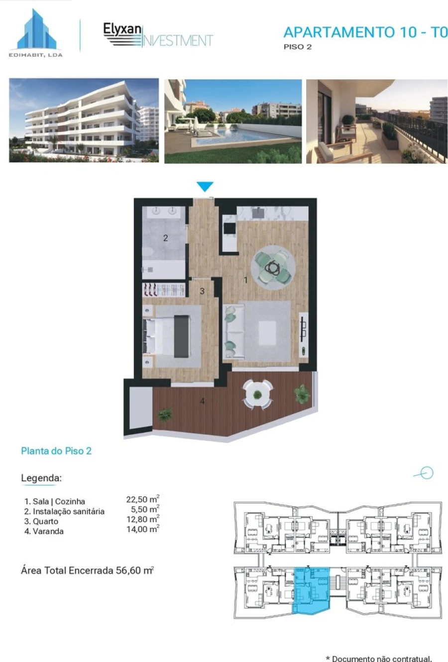 Apartamento T1 para Venda em Portimão Foto 24