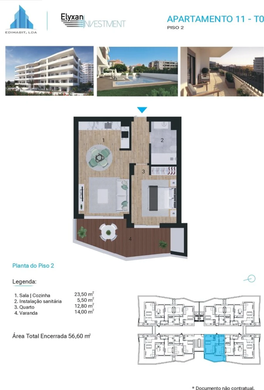 Apartamento T1 para Venda em Portimão Foto 25