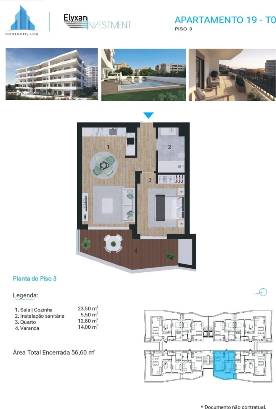Apartamento T1 para Venda em Portimão Foto 27