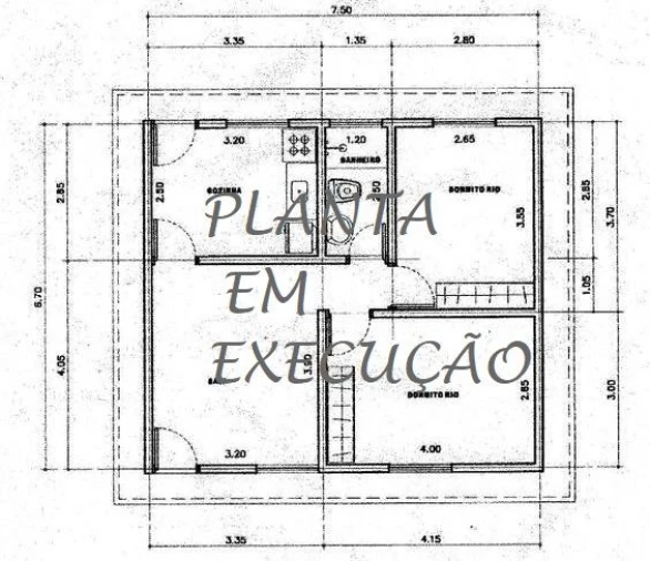 Moradia T3 para Venda em Castêlo da Maia Planta 1