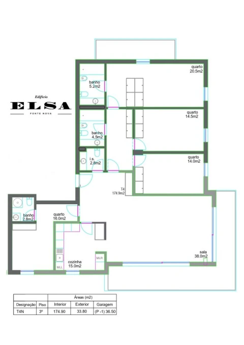 Apartamento T4 para Venda em Glória e Vera Cruz