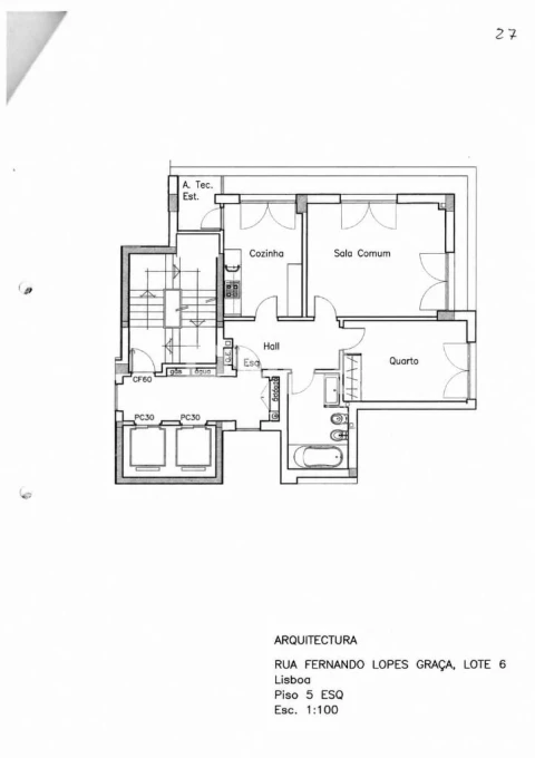 Apartamento T1 para Arrendamento em Lumiar