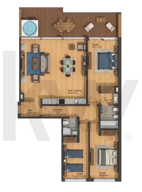 Apartamento T3 para Venda em Alcochete