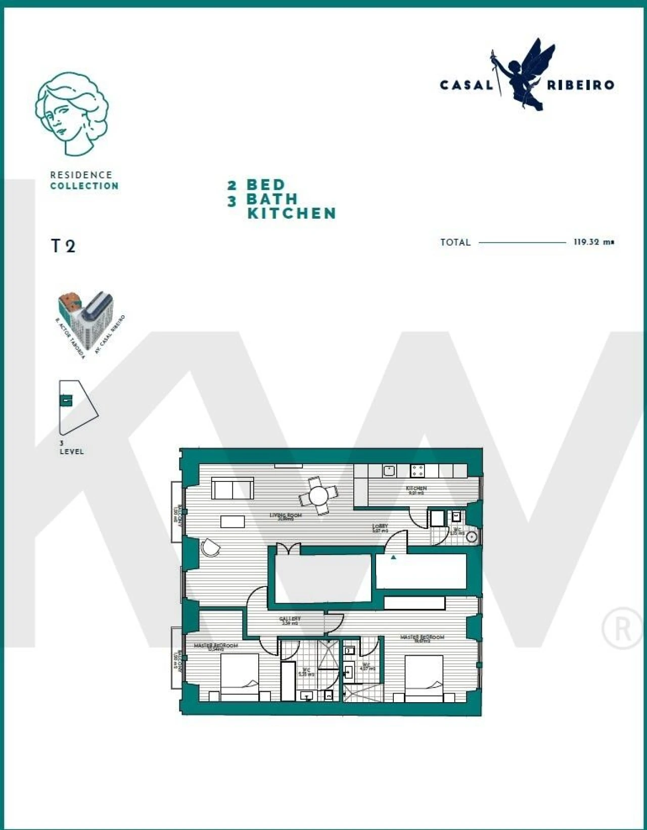 Apartamento T2 para Arrendamento em Avenidas Novas Foto 16