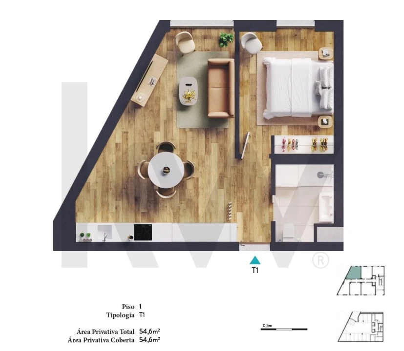 Apartamento T1 para Venda em Paranhos Foto 11