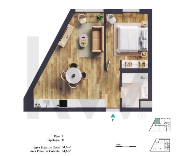 Apartamento T1 para Venda em Paranhos Foto 11