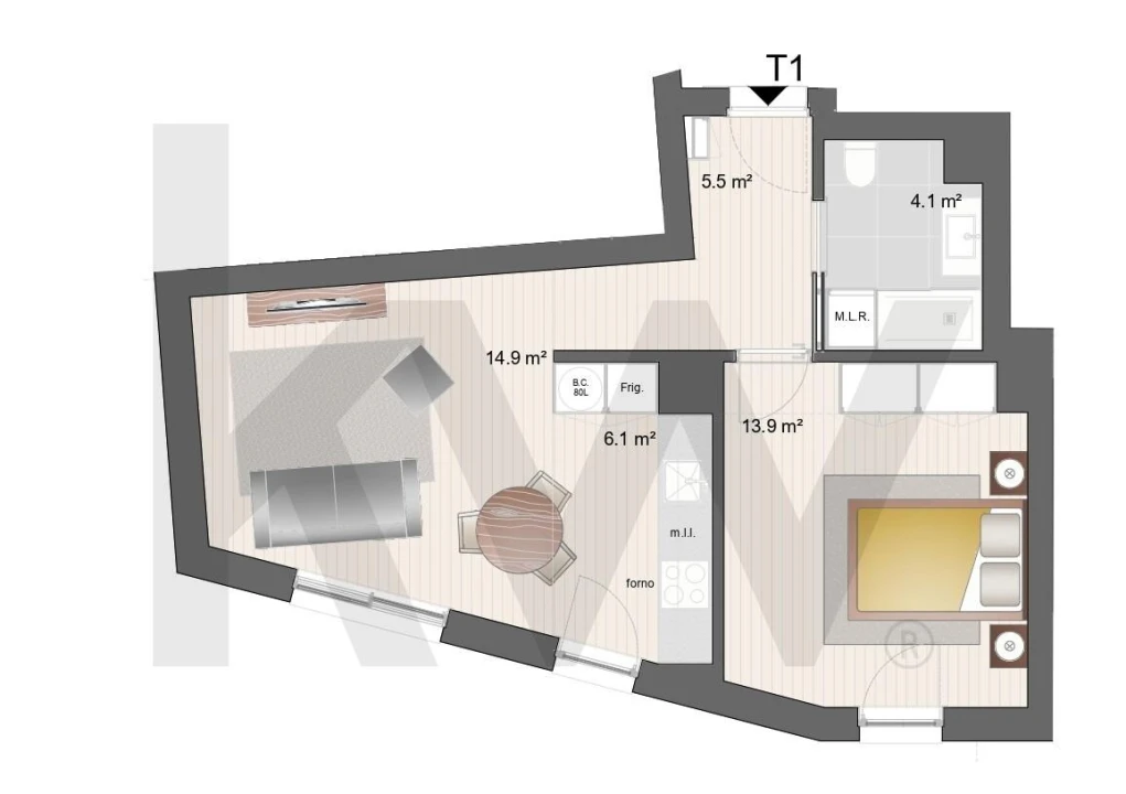 Apartamento T1 para Venda em Paranhos Foto 13