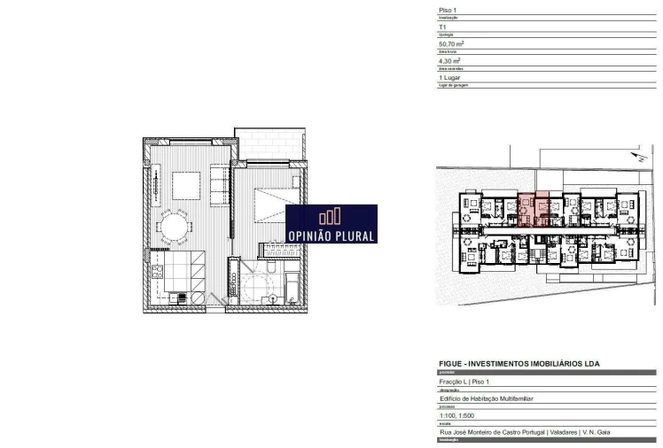 Apartamento T1 para Venda em Gulpilhares e Valadares Foto 11