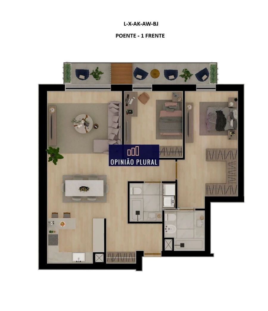 Apartamento T2 para Venda em Avintes Foto 17