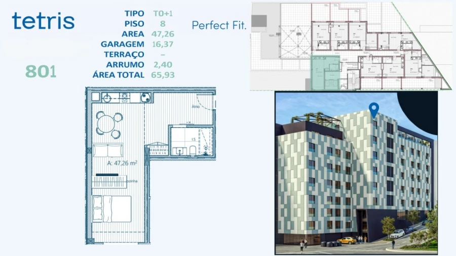 Apartamento para Venda em Mafamude e Vilar do Paraíso Planta 1