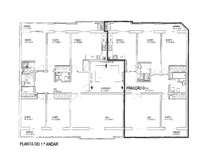 Apartamento T3 para Venda em Pinhal Novo Planta 2
