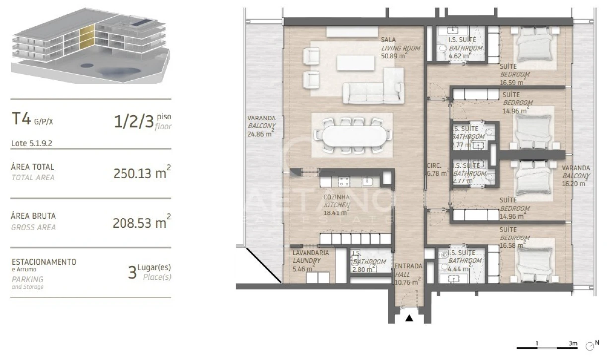 Apartamento T3 para Venda em Quarteira Foto 24