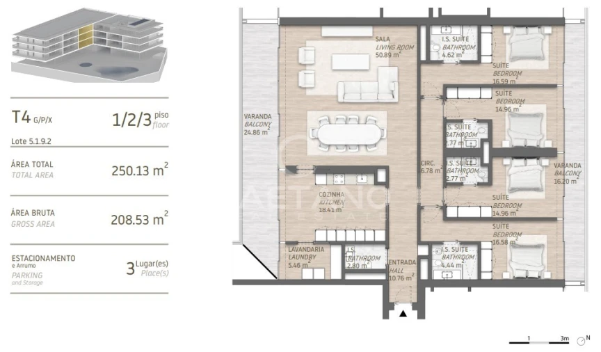 Apartamento T3 para Venda em Quarteira Foto 24