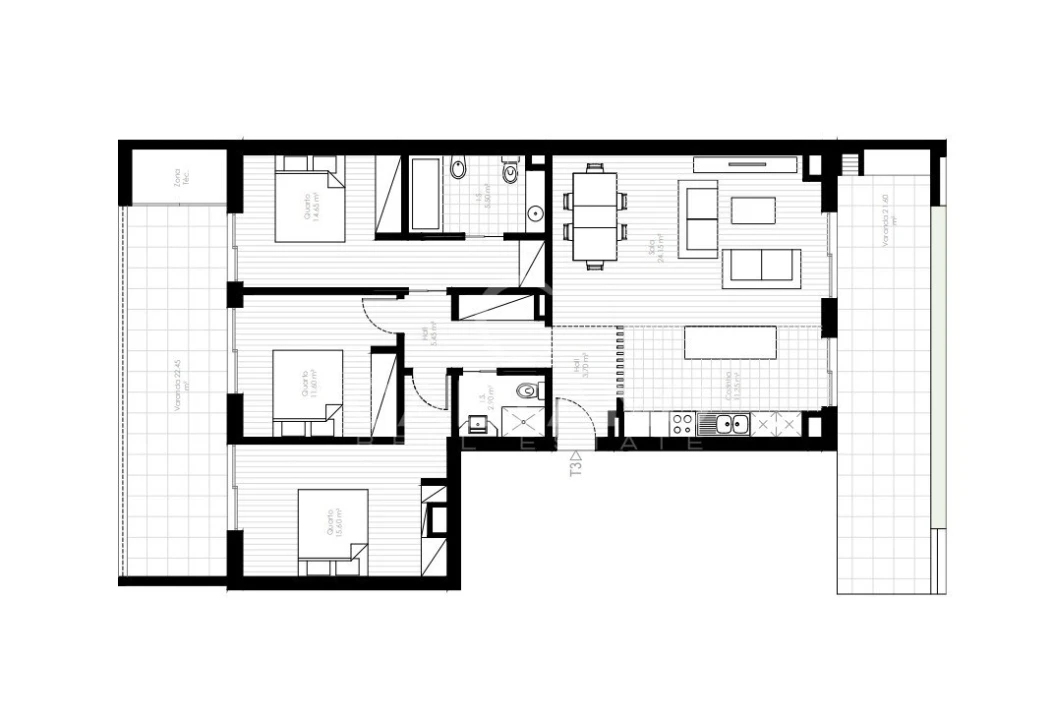 Apartamento T3 para Venda em Portimão Foto 22