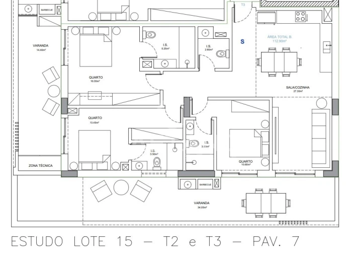 Apartamento T3 para Venda em Portimão Foto 22
