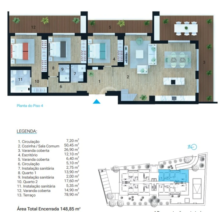 Apartamento T3 para Venda em Portimão Foto 10