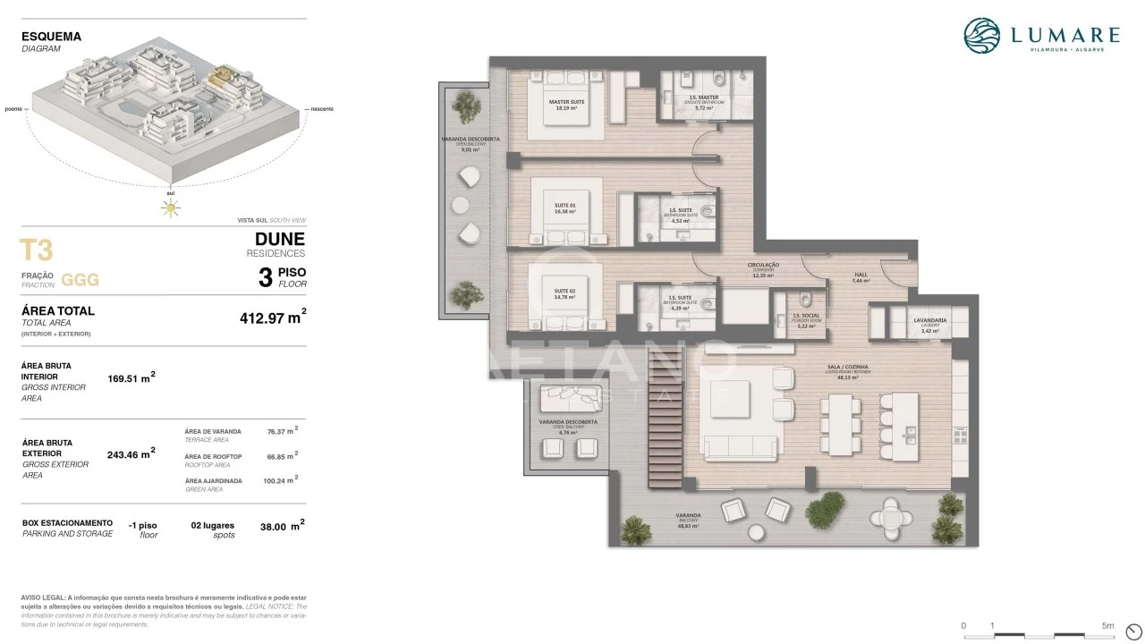 Apartamento T3 para Venda em Quarteira Foto 23