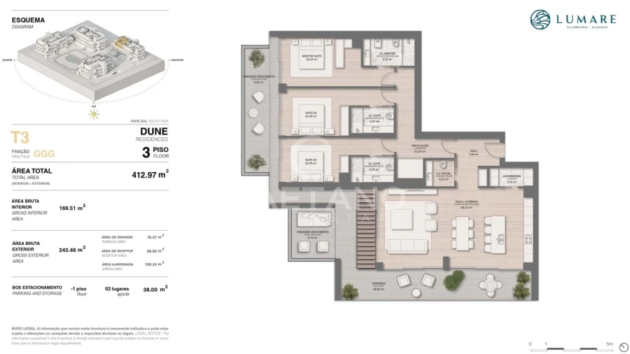 Apartamento T3 para Venda em Quarteira Foto 23