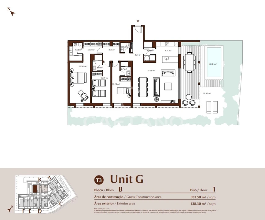 Apartamento T3 para Venda em Quarteira Foto 20