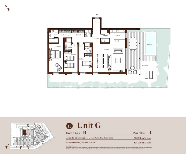 Apartamento T3 para Venda em Quarteira Foto 20