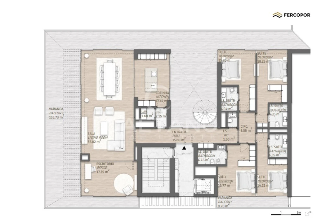 Apartamento T4 para Venda em Quarteira Foto 22