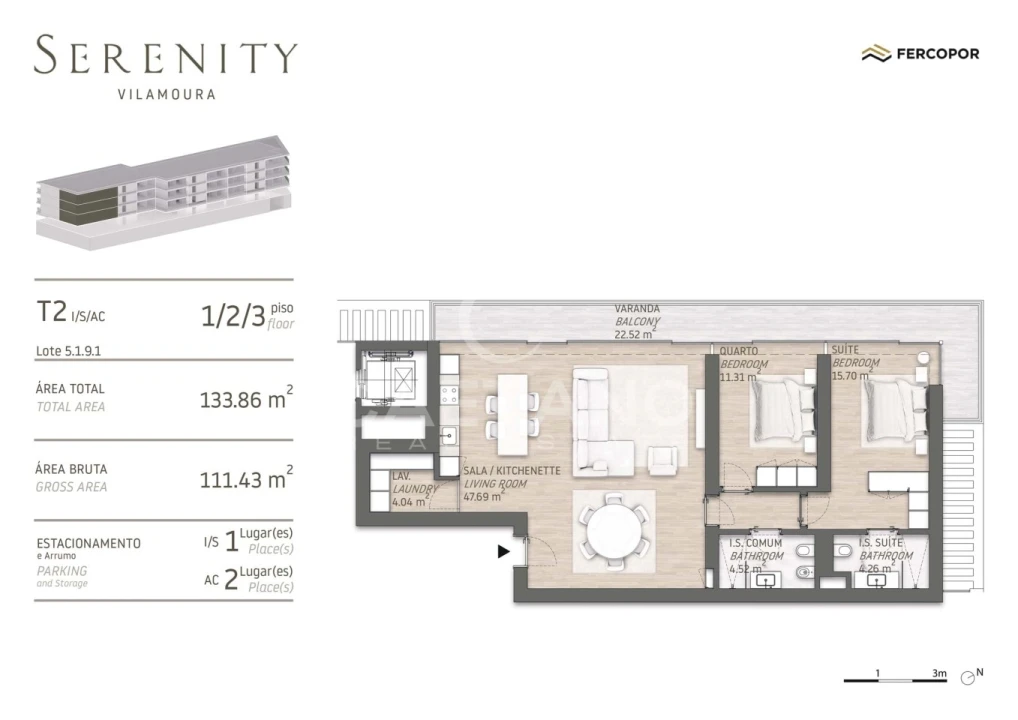 Apartamento T2 para Venda em Quarteira Foto 23