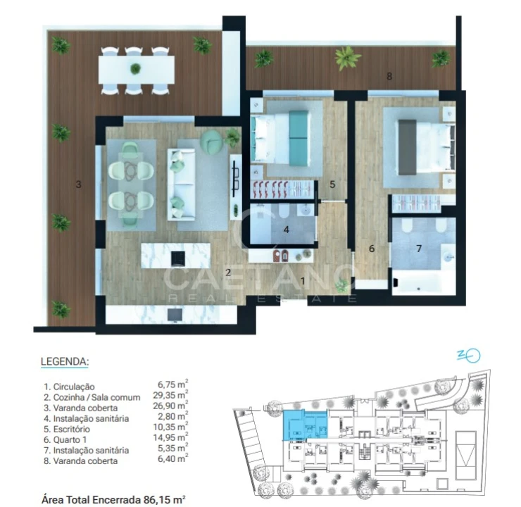 Apartamento T2 para Venda em Portimão Foto 10