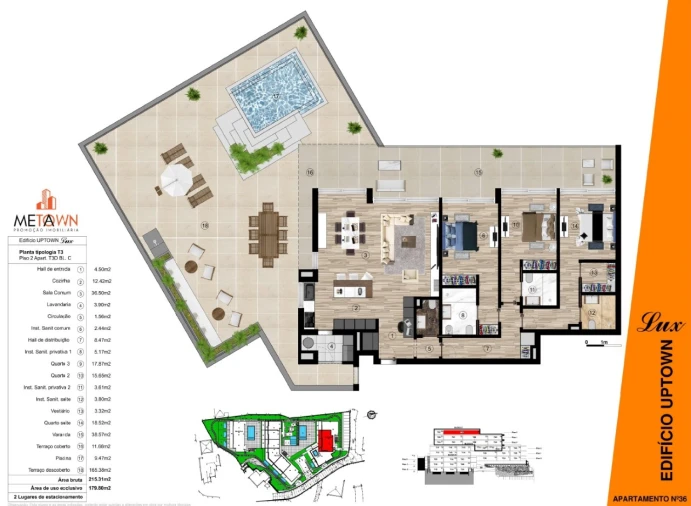 Apartamento T3 para Venda em Funchal (Santa Luzia) Planta 1