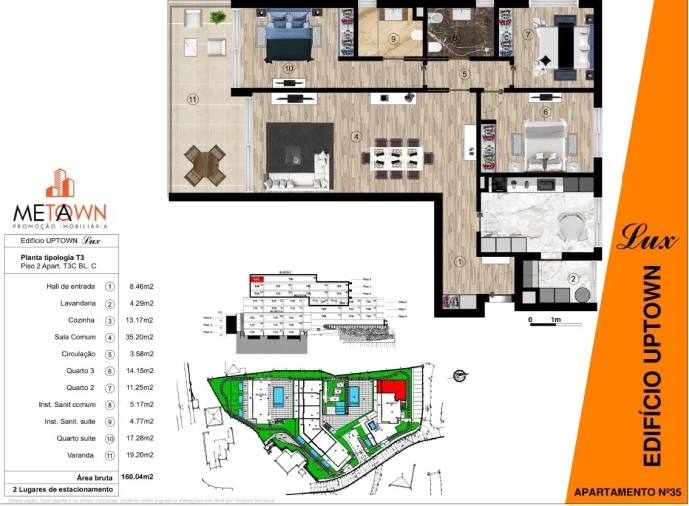 Apartamento T3 para Venda em Funchal (Santa Luzia) Planta 1