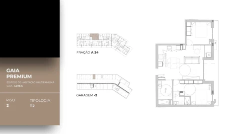 Apartamento T2 para Venda em Oliveira do Douro
