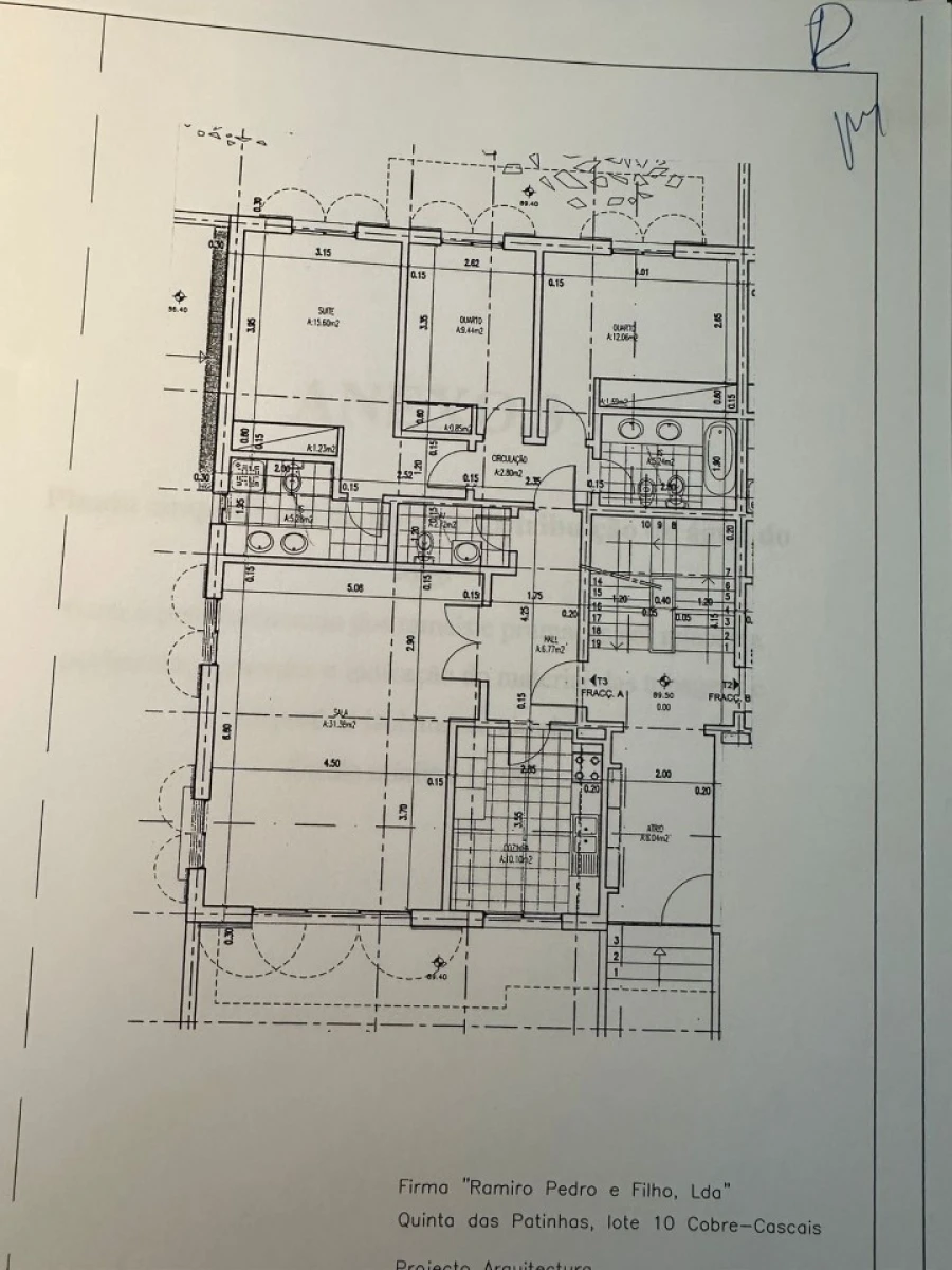 Apartamento T3 para Venda em Cascais e Estoril Planta 1