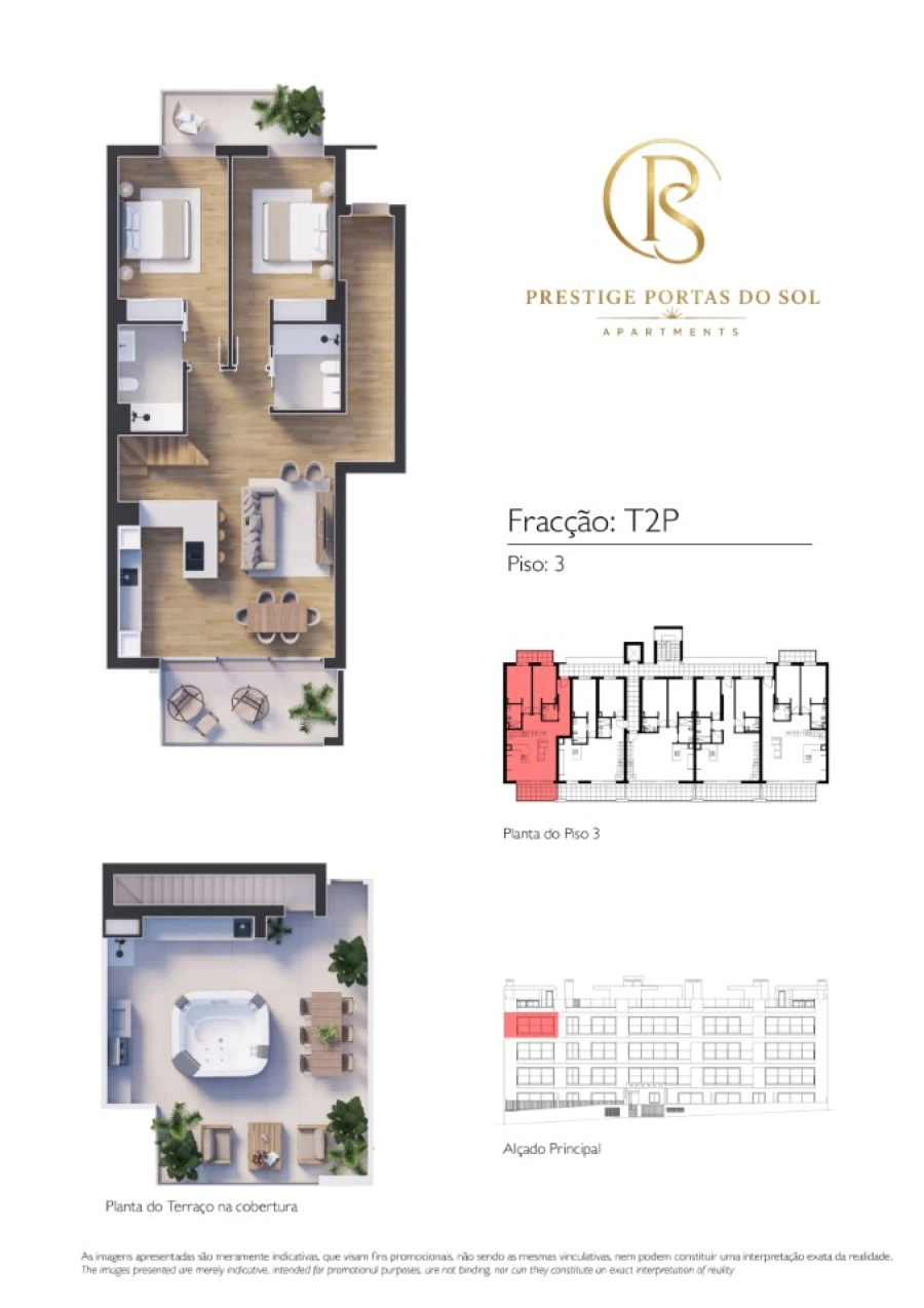 Apartamento T2 para Venda em Tavira (Santa Maria e Santiago) Planta 1