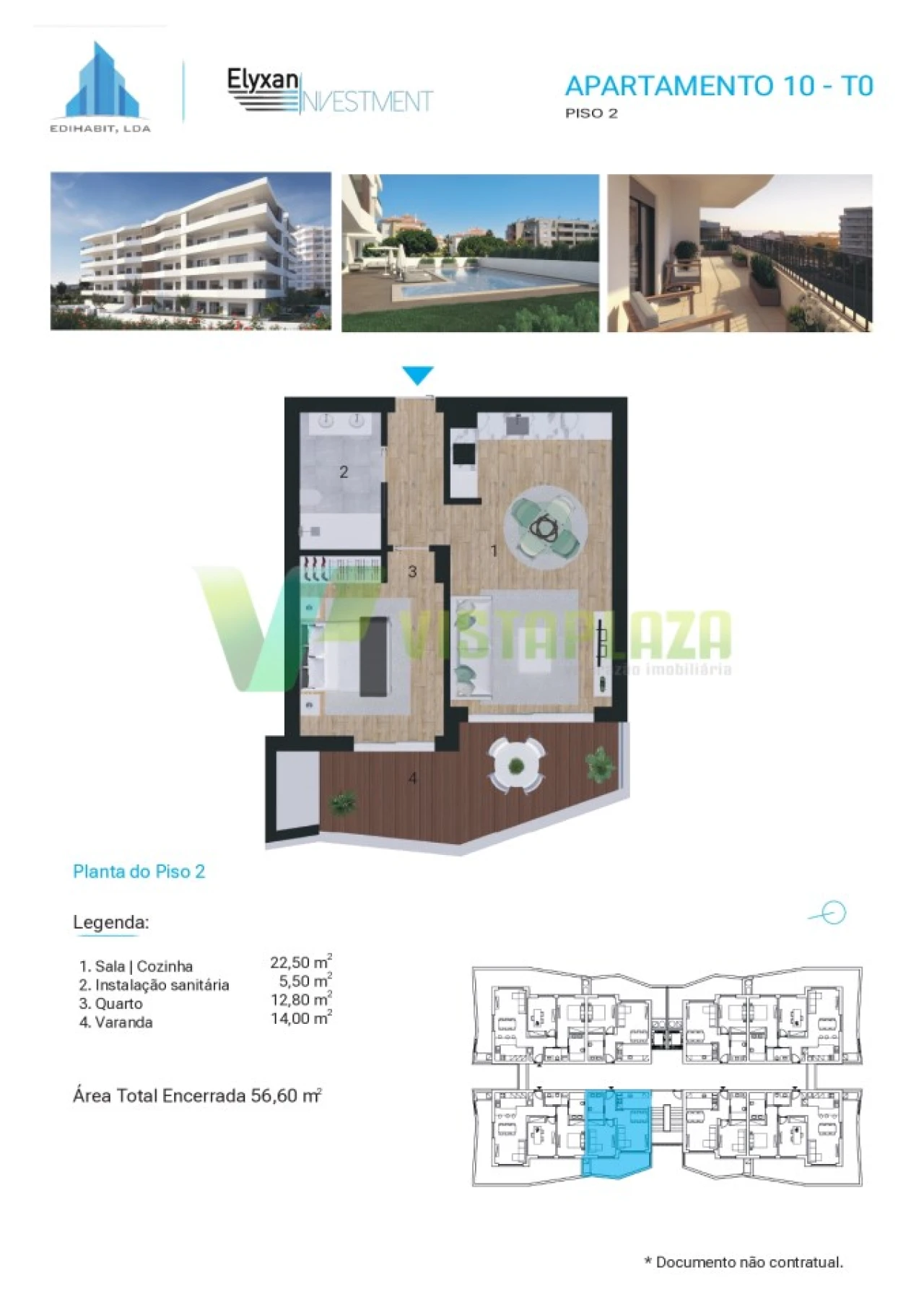 Apartamento T1 para Venda em Portimão Foto 24