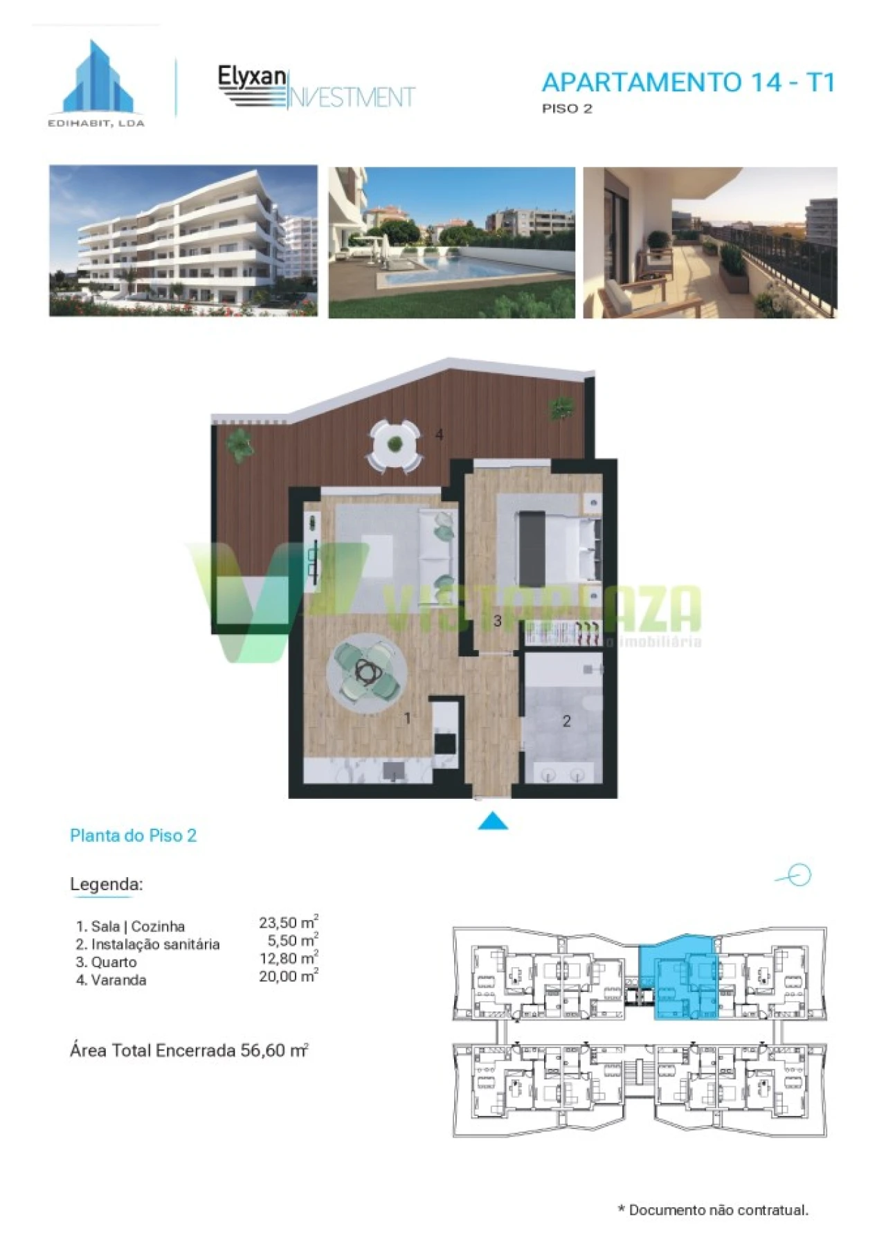 Apartamento T1 para Venda em Portimão Foto 26