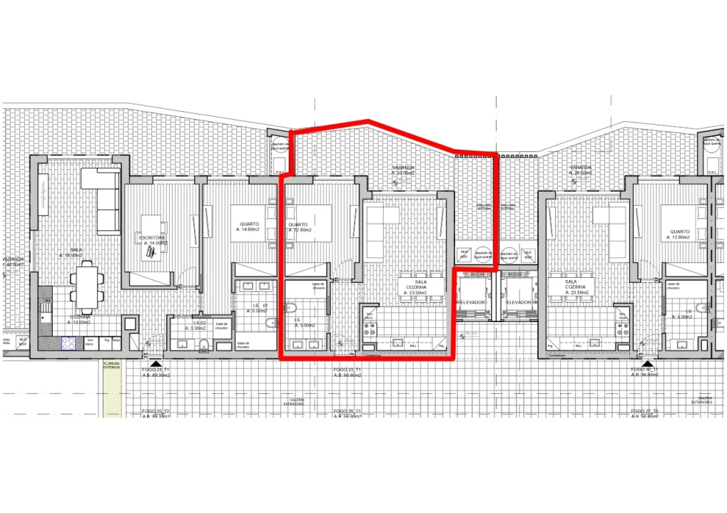 Apartamento T1 para Venda em Portimão Planta 8