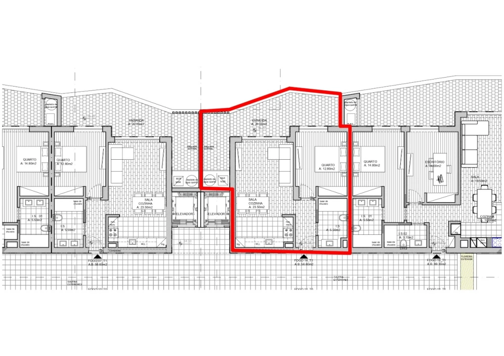 Apartamento T1 para Venda em Portimão Planta 14