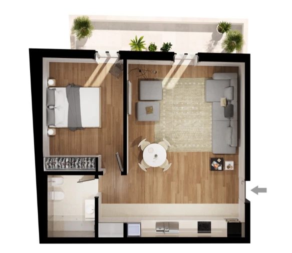 Apartamento T1 para Venda em Arroios Planta 1
