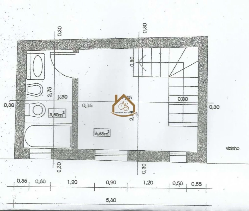 Moradia T1 para Venda em Lagos (São Sebastião e Santa Maria) Planta 2