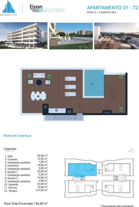 Apartamento T3 para Venda em Portimão