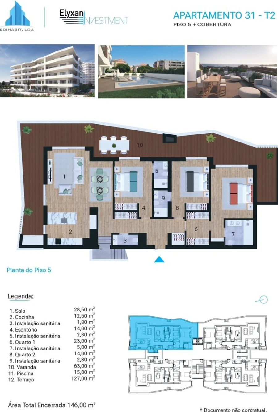 Apartamento T3 para Venda em Portimão Foto 24